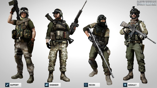 Battlefield 3 - Скриншоты игровых классов
